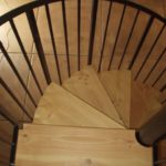 Spiral stair step feaure detail