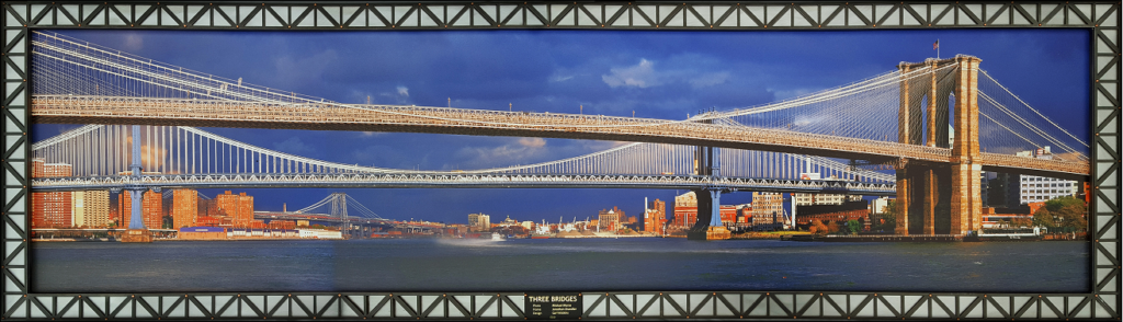 Custom Metal Frame mimics the artwork