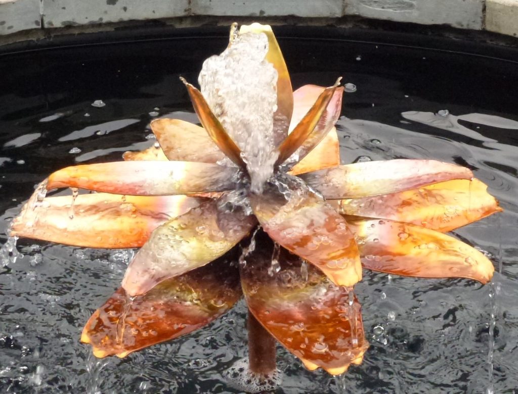 lotus fountain metal fabrication